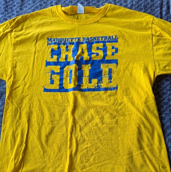 Fruit of the Loom Yellow Graphic Tee - Picture 1 of 3